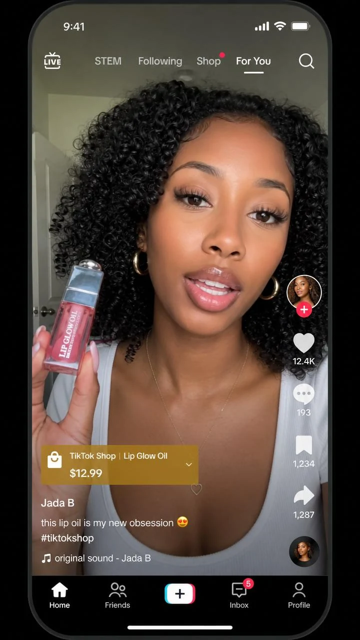 Beauty creator TikTok content